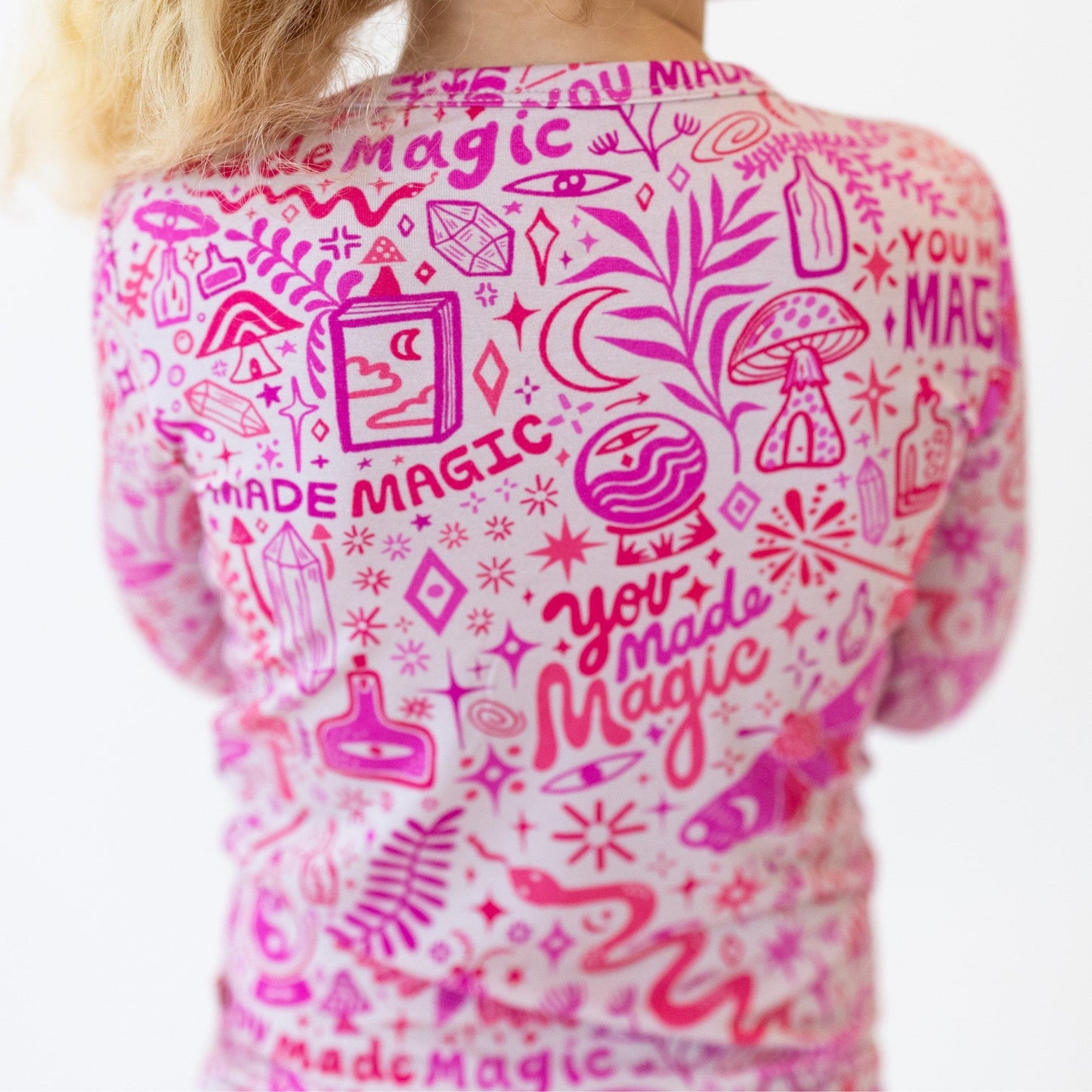 The Second-Skin 2-Piece Long Sleeve Pajama | Mystic Mama (Pink)