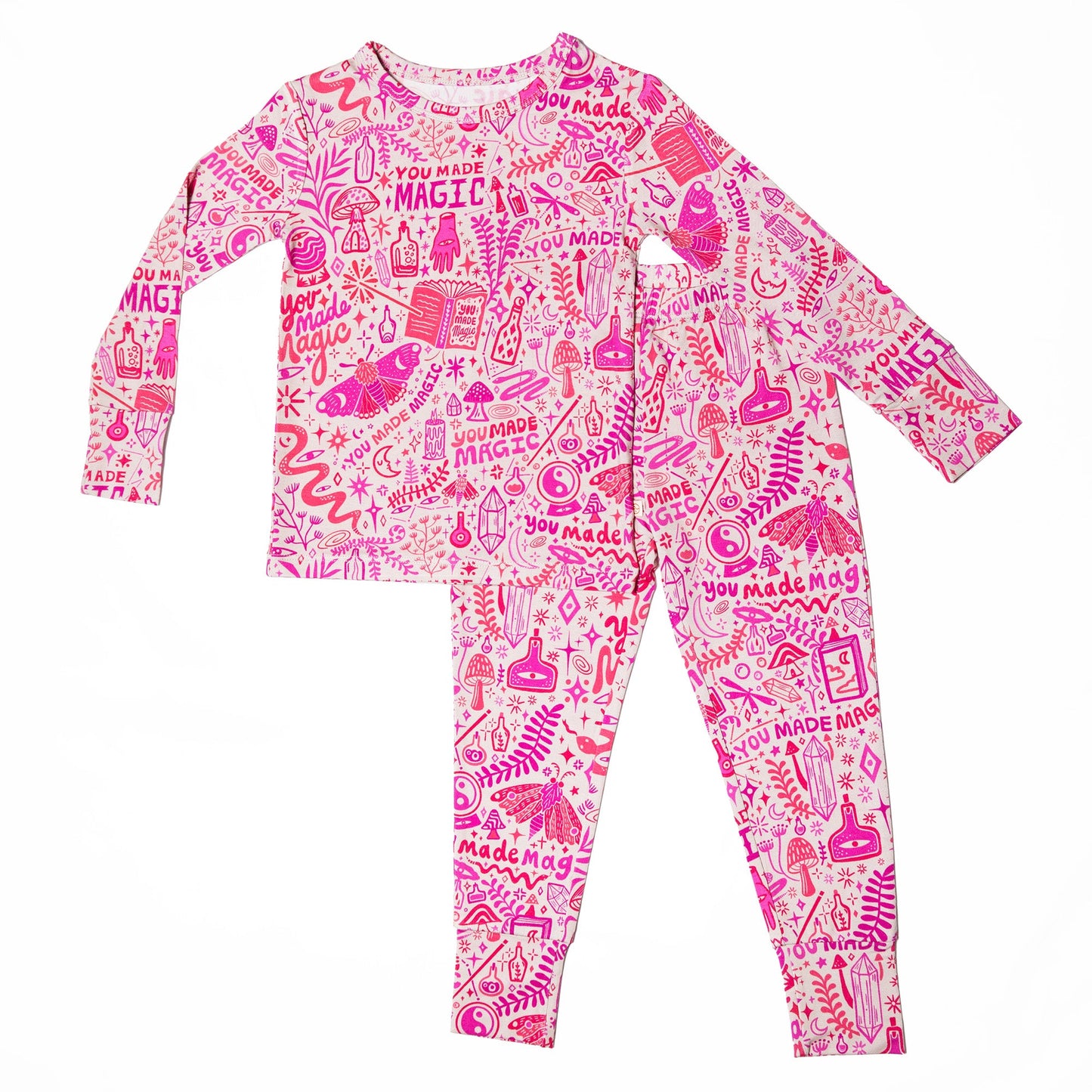 The Second-Skin 2-Piece Long Sleeve Pajama | Mystic Mama (Pink)
