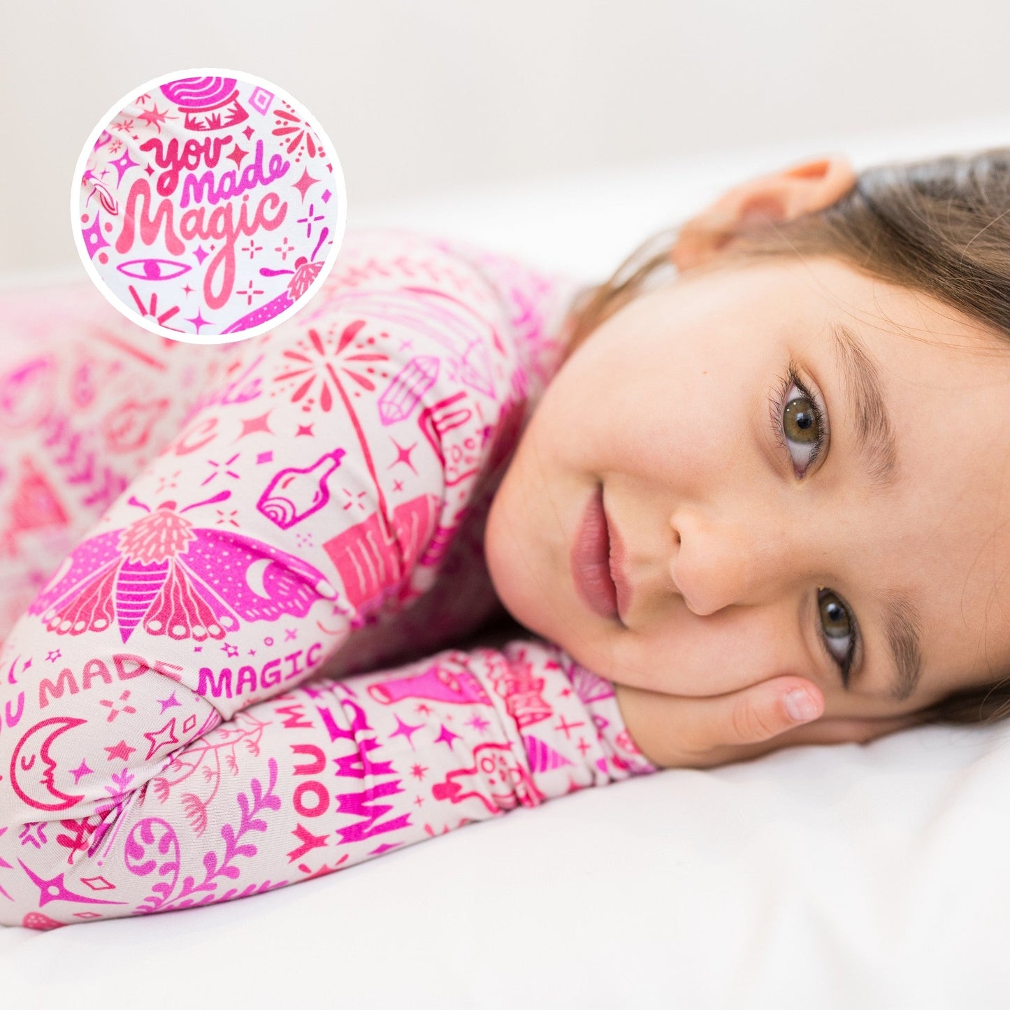 The Second-Skin 2-Piece Long Sleeve Pajama | Mystic Mama (Pink)